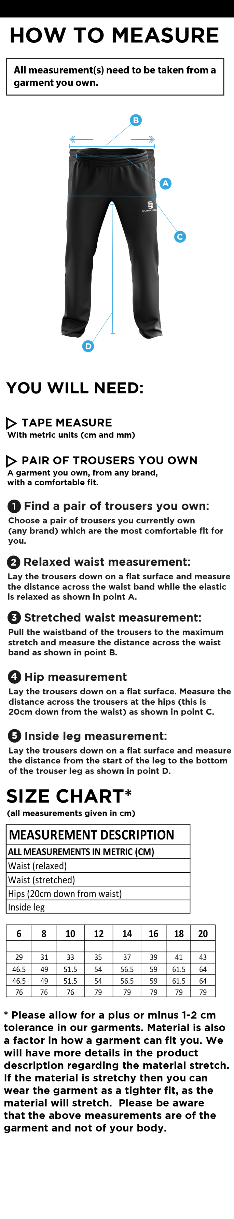 LEIGH CC Classic Tracksuit Pant With Thigh Length Zip Black Female - Size Guide