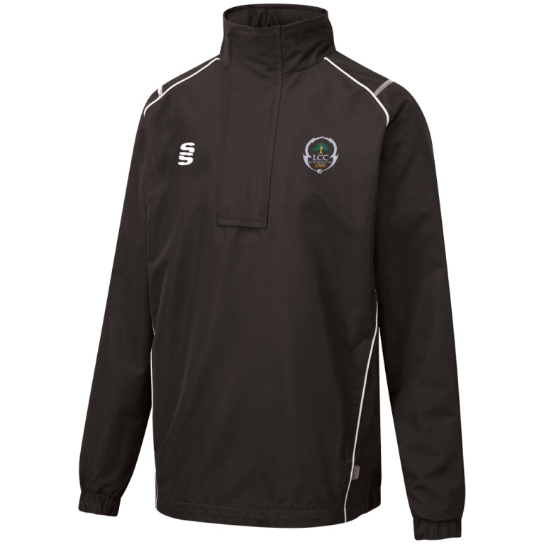 LEIGH CC Dual Curve 1/4 Zip Rain Jacket : Black